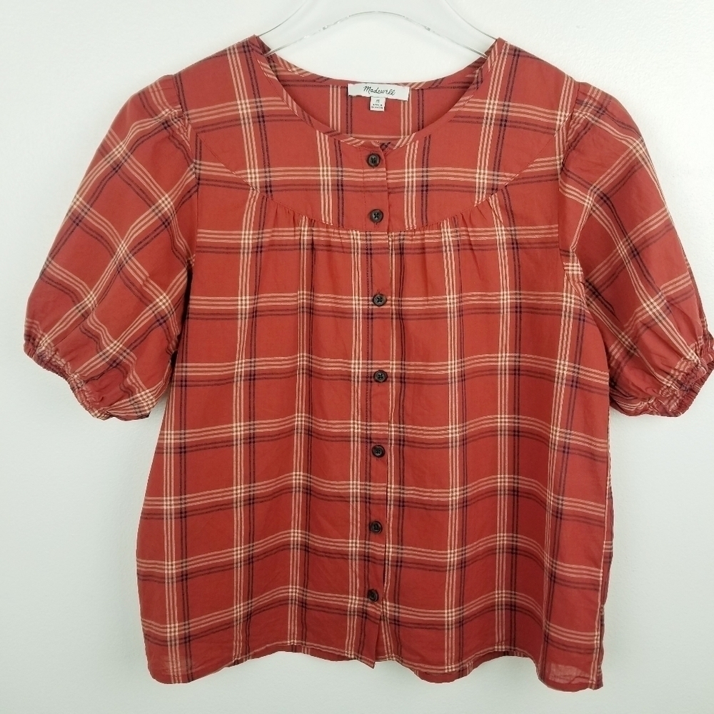 Madewell Prose Shirt in Plaid AK026 - Picture 3 of 9